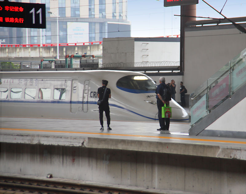 Fast Train to Suzhou, China