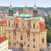Czech Republic - Prague - Old Town Square with St Nicholas Church