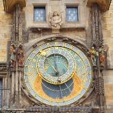 Czech Republic - Prague - the upper Astronomical Clock on the Old Town Hall tower