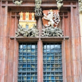 Czech Republic - Prague - Interesting window in the Old Town