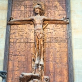 Sculpture on St Vitus Cathedral, Prague Castle, Czech Republic