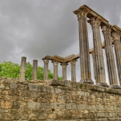 Roman Temple ruins, Evora, Portugal