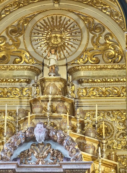 Inside the Church of Nazaré
