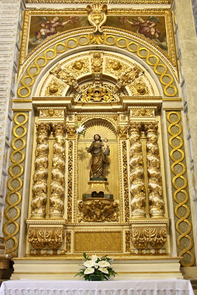 Inside the Church of Nazaré
