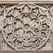 Inside the Alcobaça Monastery - the tomb of the 14th century King Pedro I