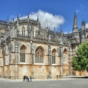 Batalha is a civil parish in the district of Leiria, in the Centro Region of Portugal. The Batalha Monastery was built from 1386 to 1517  AD, to thank the Virgin Mary for the Portuguese victory over the Castilians in the battle of Aljubarrota in 1385 AD.