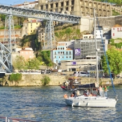 Luis I bridge, and Gaia on the south side of the Douro River