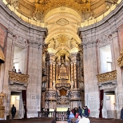 Inside the Church of the Clergy (Clerigos), Porto