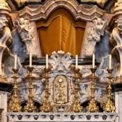 Inside the Church of the Clergy (Clerigos), Porto