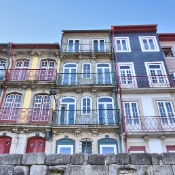 The Ribeira Apartments on the Porto side of the Douro River are situated downhill of the old part of the city