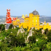 In 1838, King Ferdinand II, acquired the remains of the monastery, all of the surrounding lands, and the nearby Castle of the Moors, and engaged Lieutenant-General and mining engineer Baron Wilhelm Ludwig von Eschwege to build a Romantic style palace.