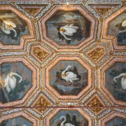 Inside Sintra Palace: the Swan Room