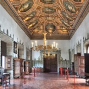 Inside Sintra Palace: the Swan Room