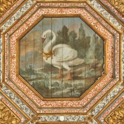 Inside Sintra Palace: the Swan Room