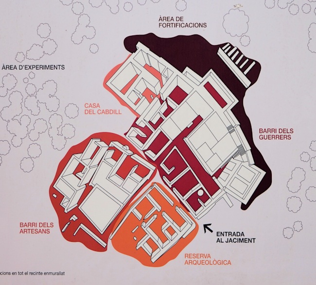 Map of the Citadella de Calafell, Spain