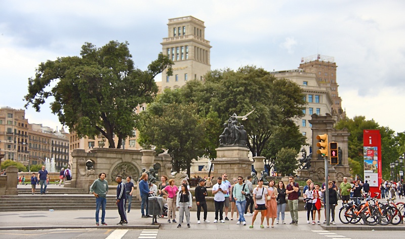Plaza de Cataluna, Barcelona, Spain